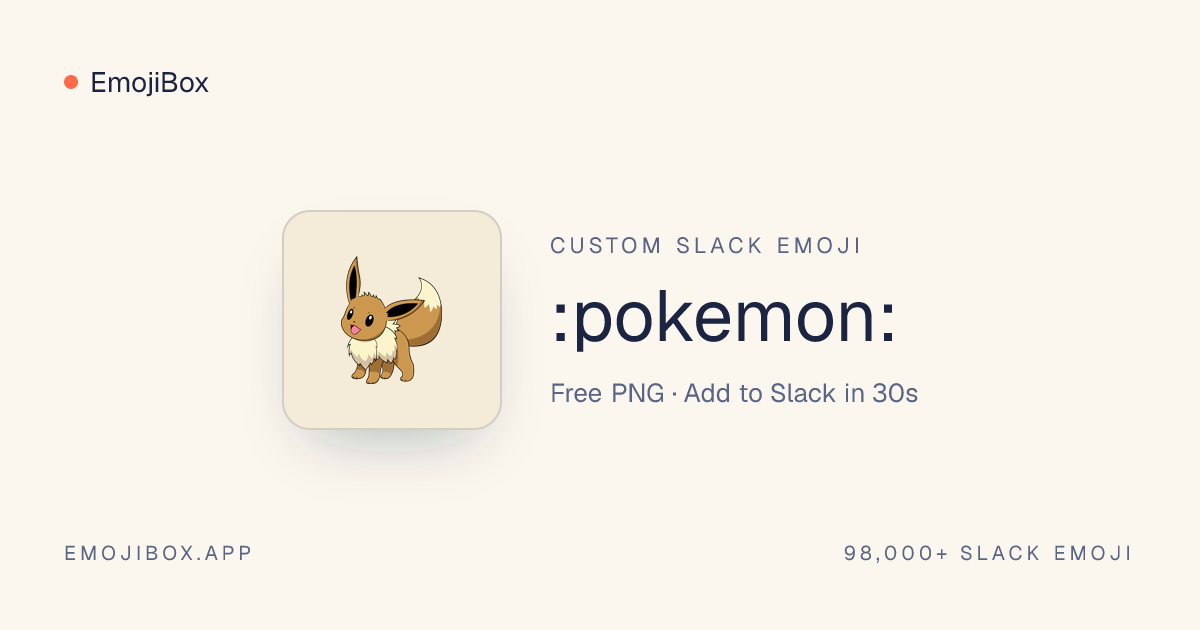 Pokemon Slack Emoji - free PNG download · EmojiBox