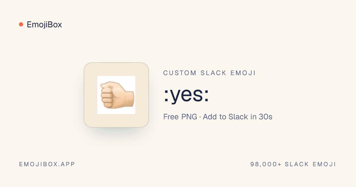 Yes Slack Emoji - free PNG download · EmojiBox