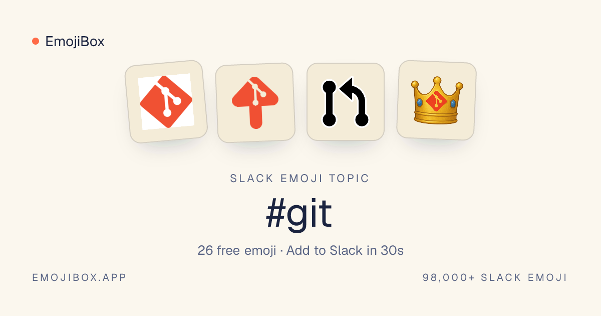 Git Slack emoji: 26 free git emojis to download · EmojiBox